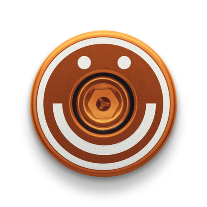 Brown bicycle bar end plugs for gravel and mountain bikes