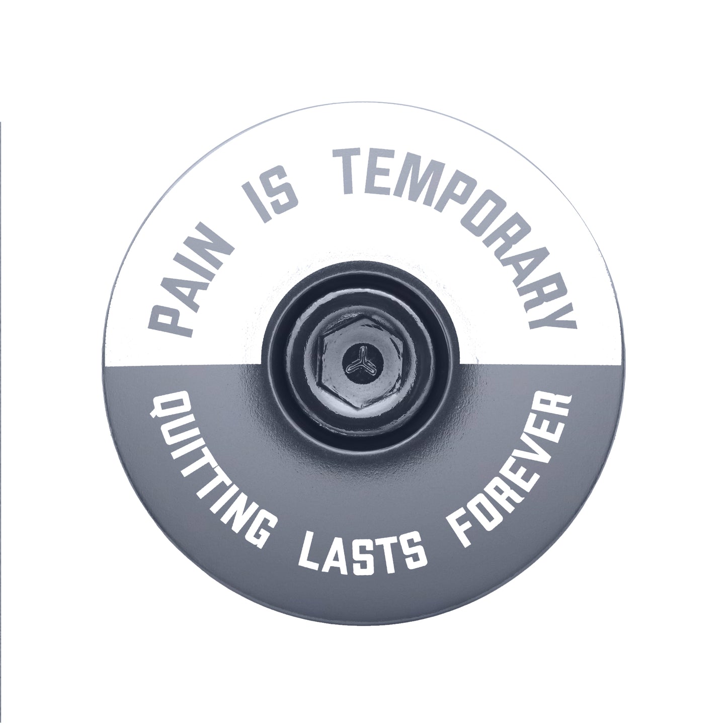 Pain is Temporary - Quitting Lasts Forever Bicycle Headset Cap