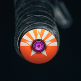 Arizona Flag - Orange bicycle bar end plugs for mtb or gravel handlebars -  Dispatch Bike