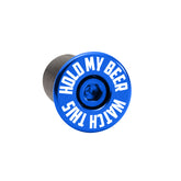 Light blue bicycle bar end plugs built for lasting performance