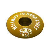Custom bicycle headset cap designed to fit 1 1/8" steerer tubes adding a personalized touch to your bike stem cap.
