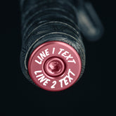 Custom brown bar end plugs for cyclists, perfect for adding a personal touch to your bike stem cap.