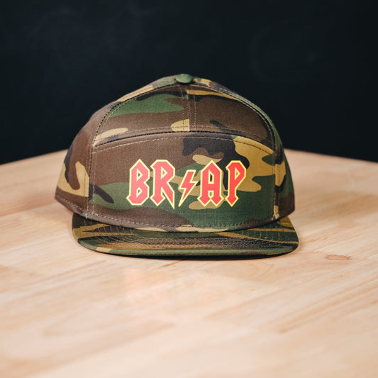 Brap Rocks Camo 5 Panel Hat