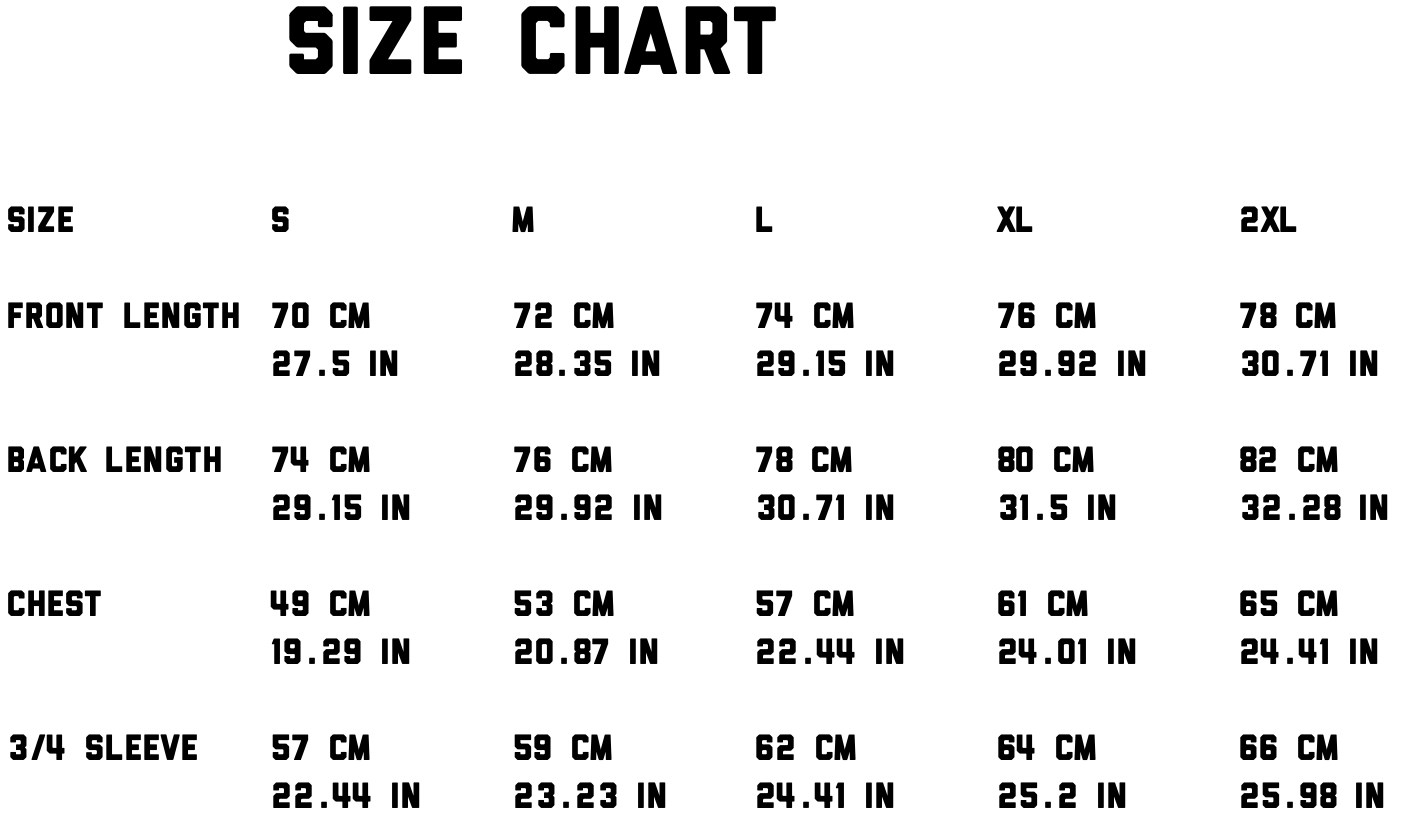 Dispatch Blue & Orange Checkerboard 3/4 Sleeve Mountain Bike Jersey Size chart