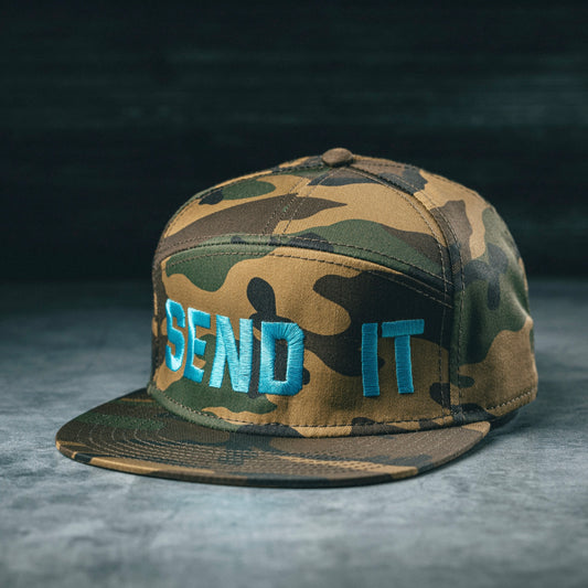 Dispatch SEND IT Camouflage 7 Panel Hat for Bicycle Lover