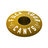 Gold bicycle stem cap ideal for custom bikes and cycling upgrades