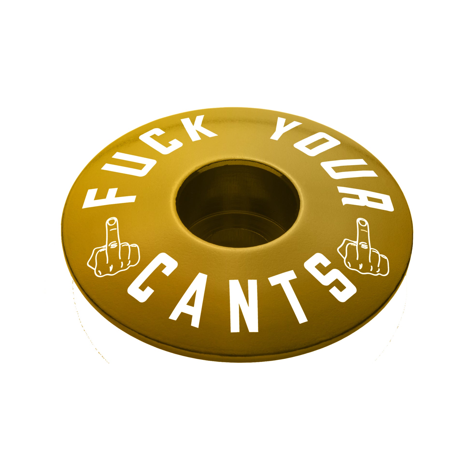 Gold bicycle stem cap ideal for custom bikes and cycling upgrades