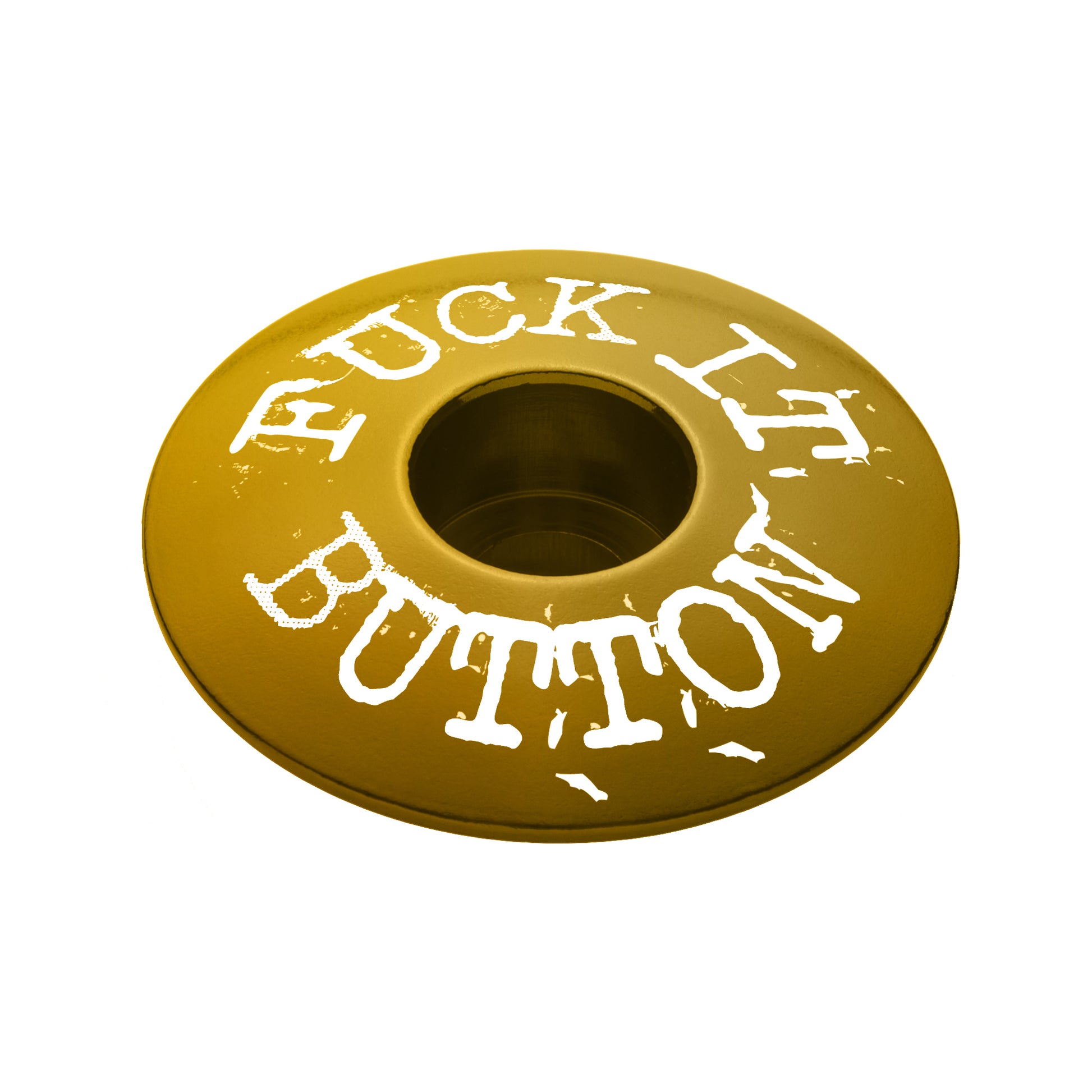 Gold bike top cap adds personality to your bicycle setup