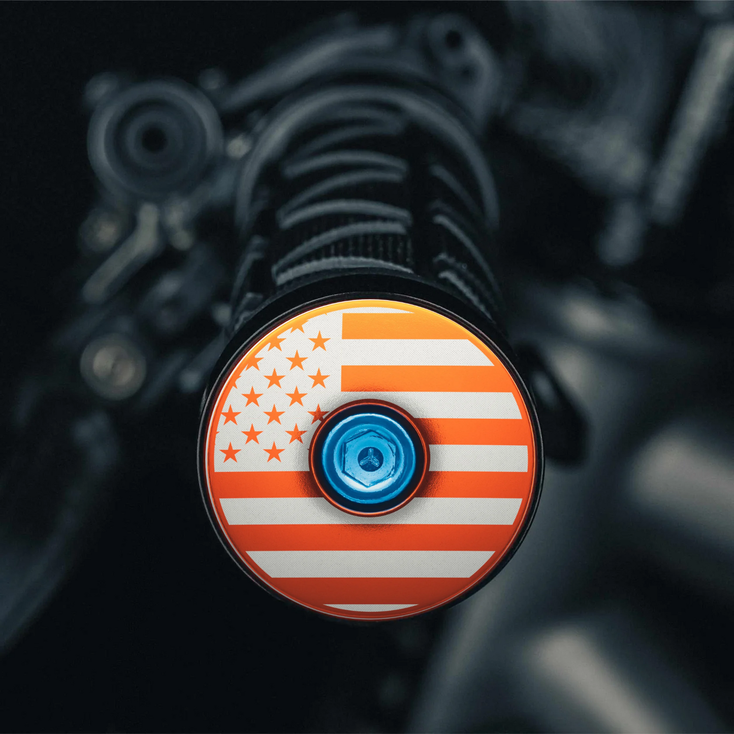 American Flag - Bicycle Handle Bar End Plugs