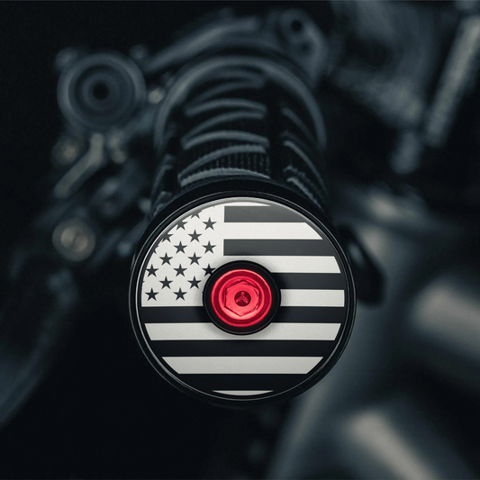 American Flag - Bicycle Handle Bar End Plugs