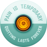 Pain is Temporary - Quitting Lasts Forever Bicycle Headset Cap