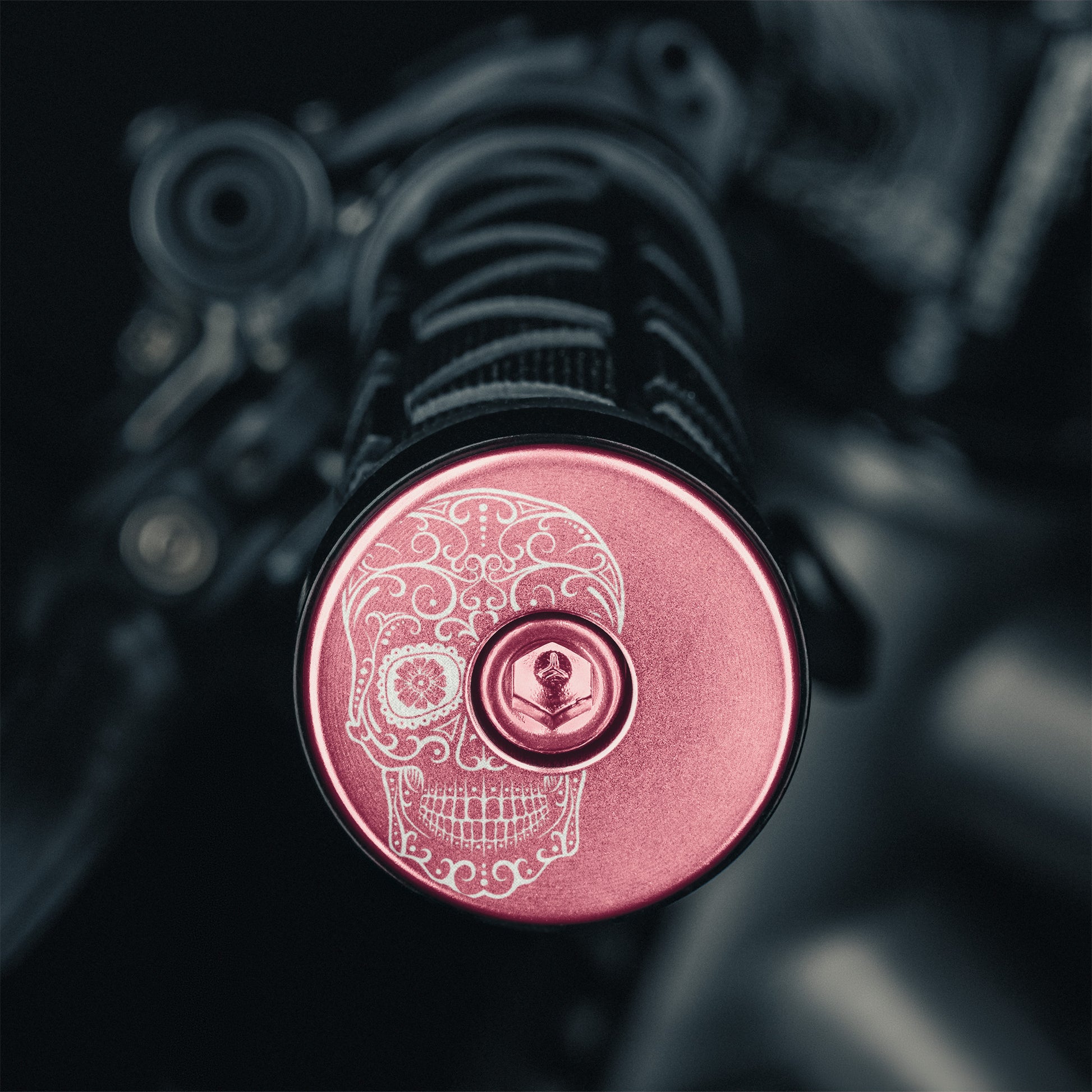Pink bicycle bar end plugs perfect for road or mountain bike riders.