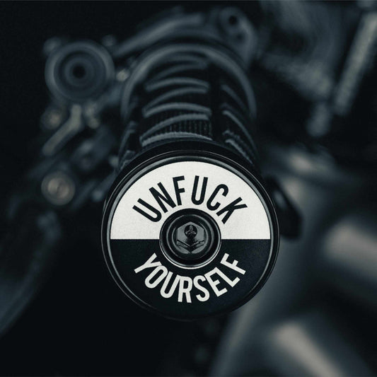 Unfuck Yourself - Bicycle Handle Bar End Plugs