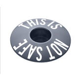 Gray bike headset cap for customizing your bike components.