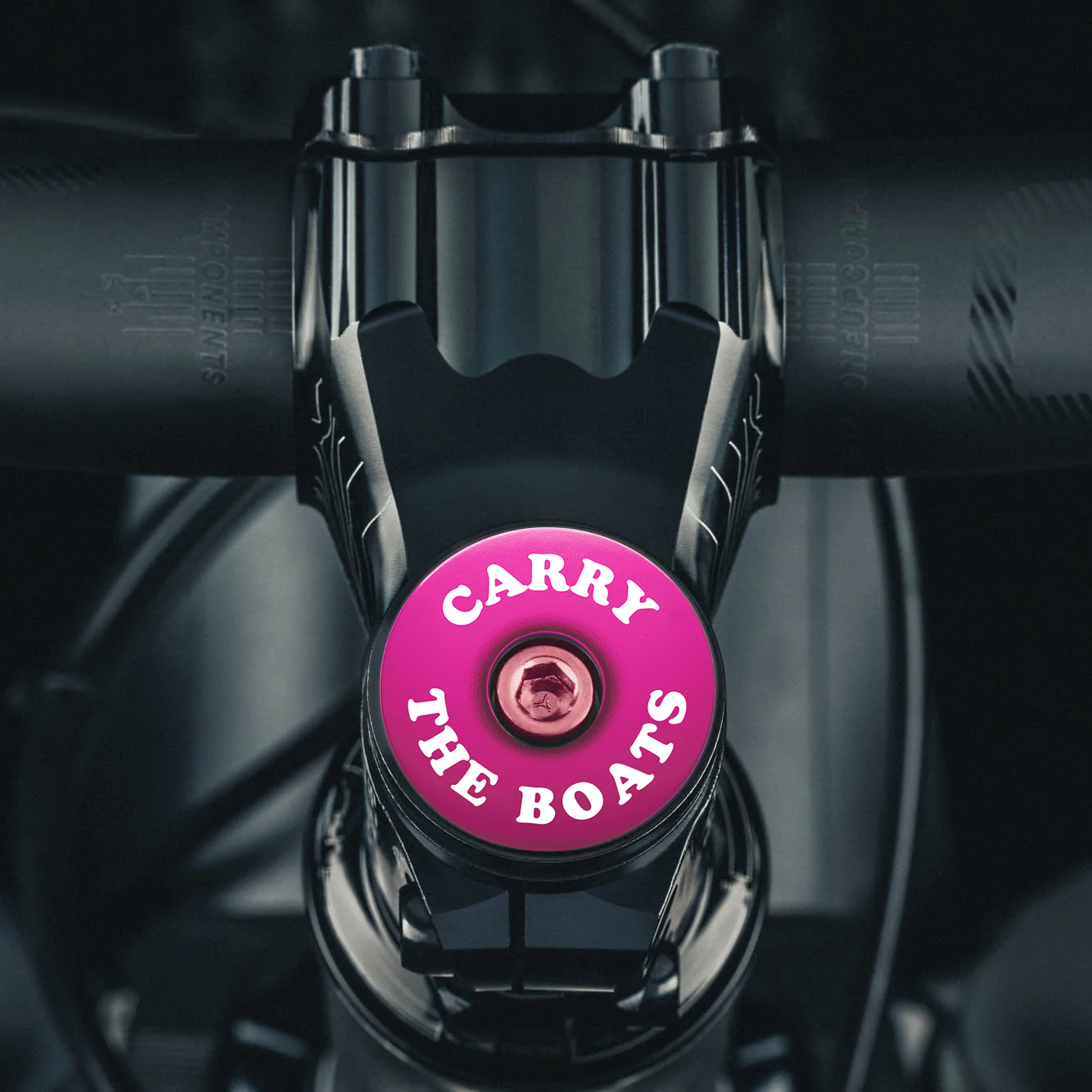 Hot pink cycling top cap for vibrant custom bikes.