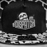 5 panel Hat with Dispatch Skalli Skeleton Mascot Logo