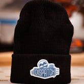 Beanie Black Hat with Dispatch Skeleton Logo