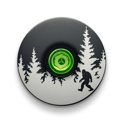 Bigfoot Hiding Custom Bicycle Headset Cap