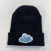 Black Beanie Hat with Dispatch Skeleton Logo