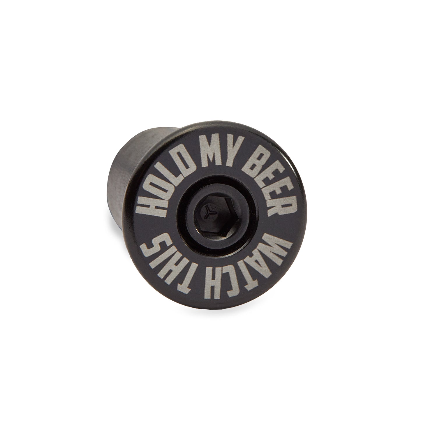 Black bicycle bar end plugs for a secure fit on mountain and road bikes