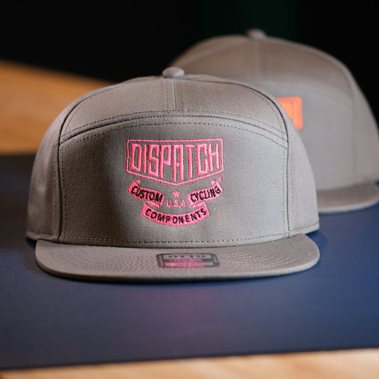 Dispatch Badge Embroidered Custom 7 Panel Hat with Dispatch Badge Logo