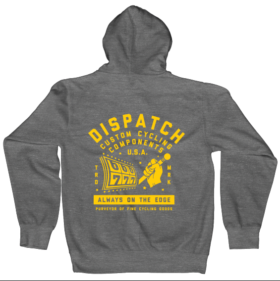 Dispatch Always On The Edge Custom Bike Hoodie for Cycle Riders