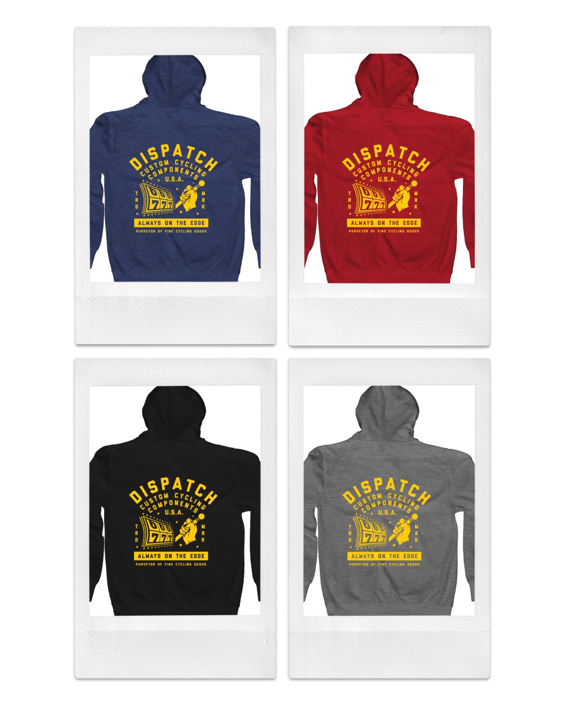Dispatch Always On The Edge Custom Hoodie for Bicycle Lover