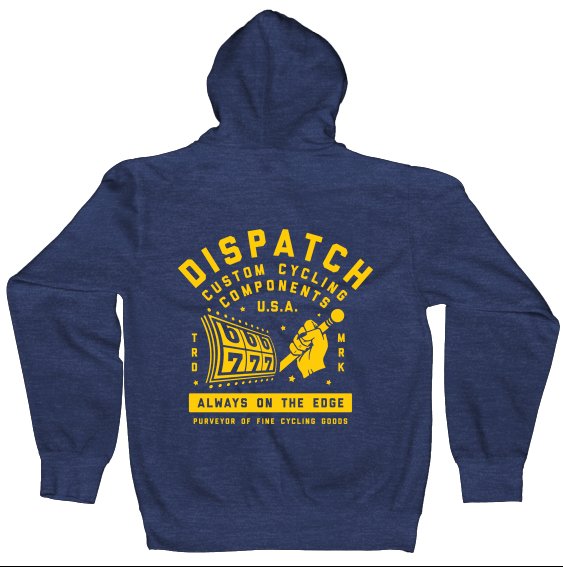 Dispatch Always On The Edge Custom Hoodie for Bicycle Riders