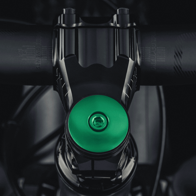 Custom bike headset cap fits most bicycles ideal for personalizing cycling top caps.