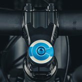 Colorado Bicycle Headset Cap -  Blue bike stem cap featuring a Colorado flag design for mountain bikes