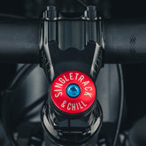 Singletrack & Chill Bicycle Headset Cap designed for 1 1/8" steerer tubes lightweight and stylish.