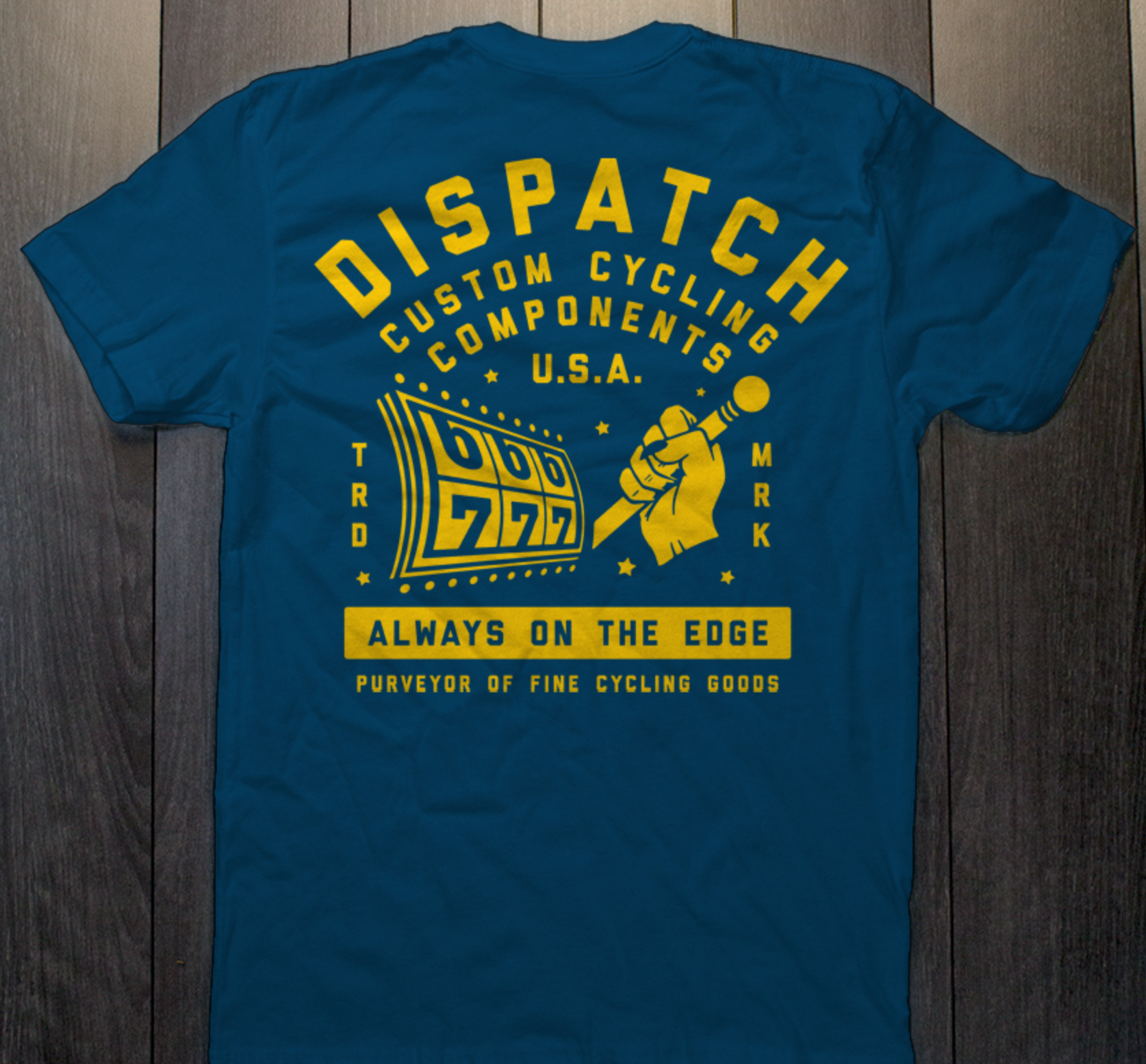 Dispatch Always On The Edge T-Shirt -  Custom T-shirt for Road Cycling