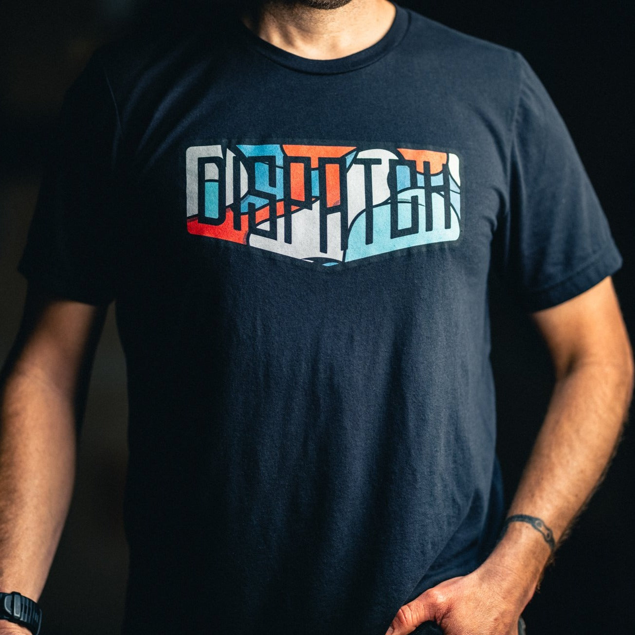 Dispatch Camo Logo T-Shirt for Bicycle Lovers