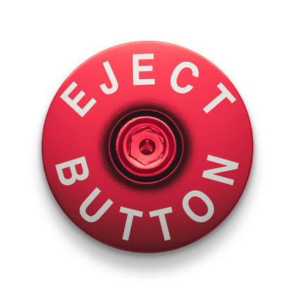 Red bike headset cap fits most bicycles and adds a reliable touch to your custom bicycle accessories.