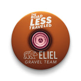Brown bicycle headset cap for a natural look and a great fit on gravel bikes.