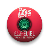 Red bike stem cap for a sleek and personalized touch to your gravel bike's headset.