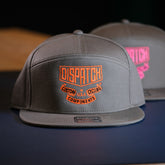 Embroidered Custom 7 Panel Hat with Dispatch Badge Logo