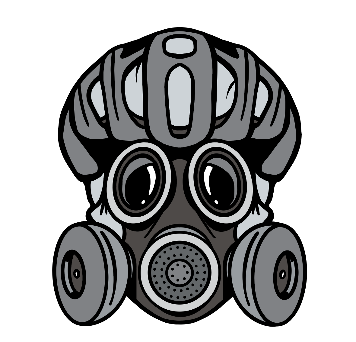 Fresh Air Cyclist Bicycle Stickers