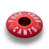 Fuck Your Cants Bicycle Headset Cap