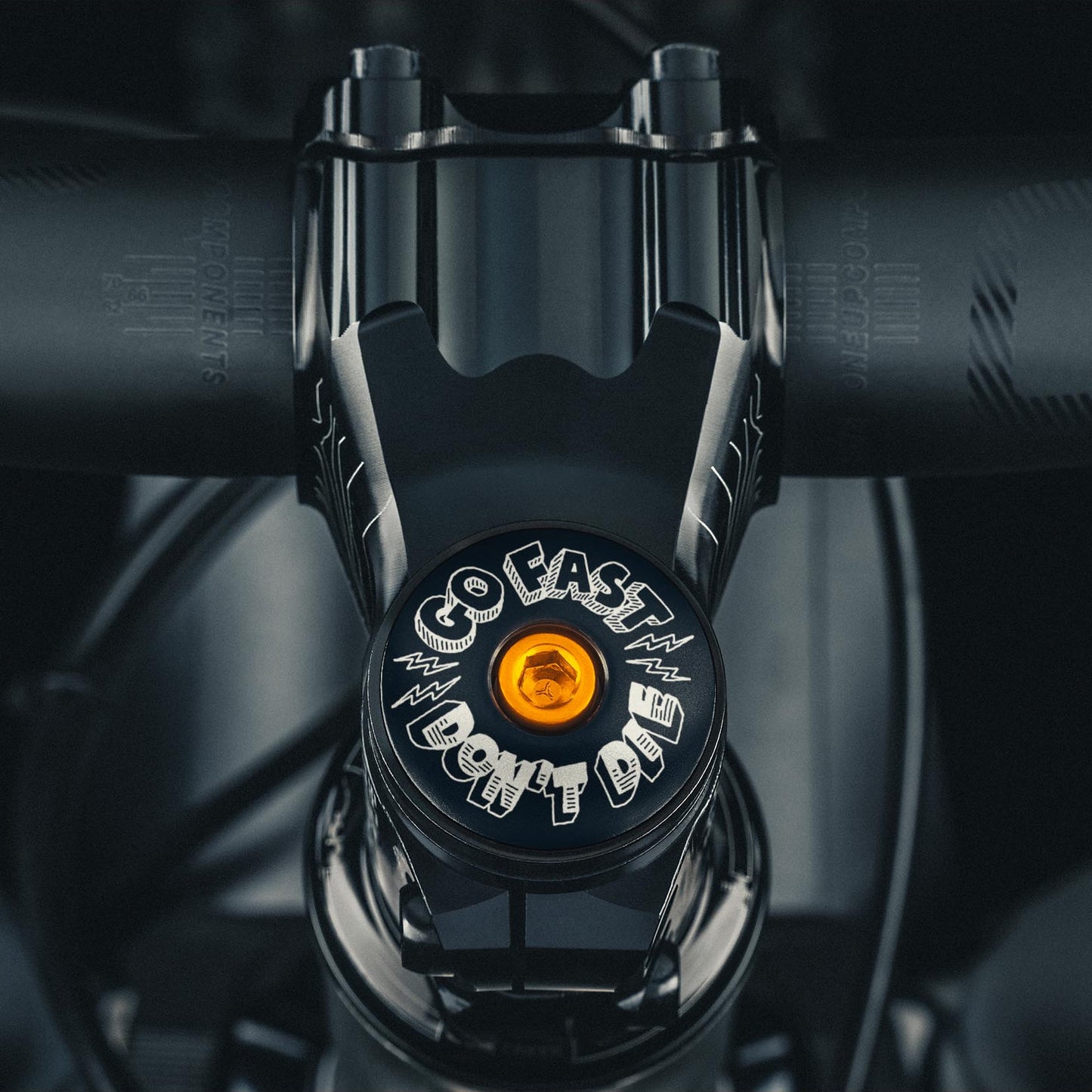 Go Fast Don't Die x Dispatch Custom Bicycle Headset Cap -  Dispatch Bike