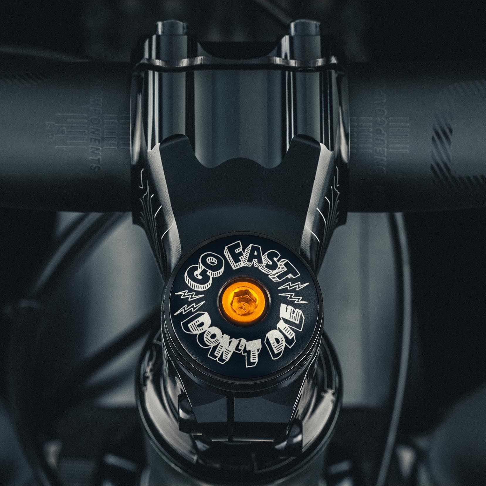 Go Fast Don't Die x Dispatch Custom Bicycle Headset Cap -  Dispatch Bike