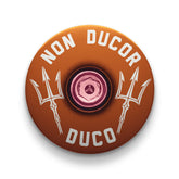 Brown bike components cap displaying "No Bad Rides" for your cycling gear.