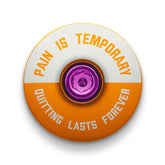 Pain is Temporary - Quitting Lasts Forever Bicycle Headset Cap