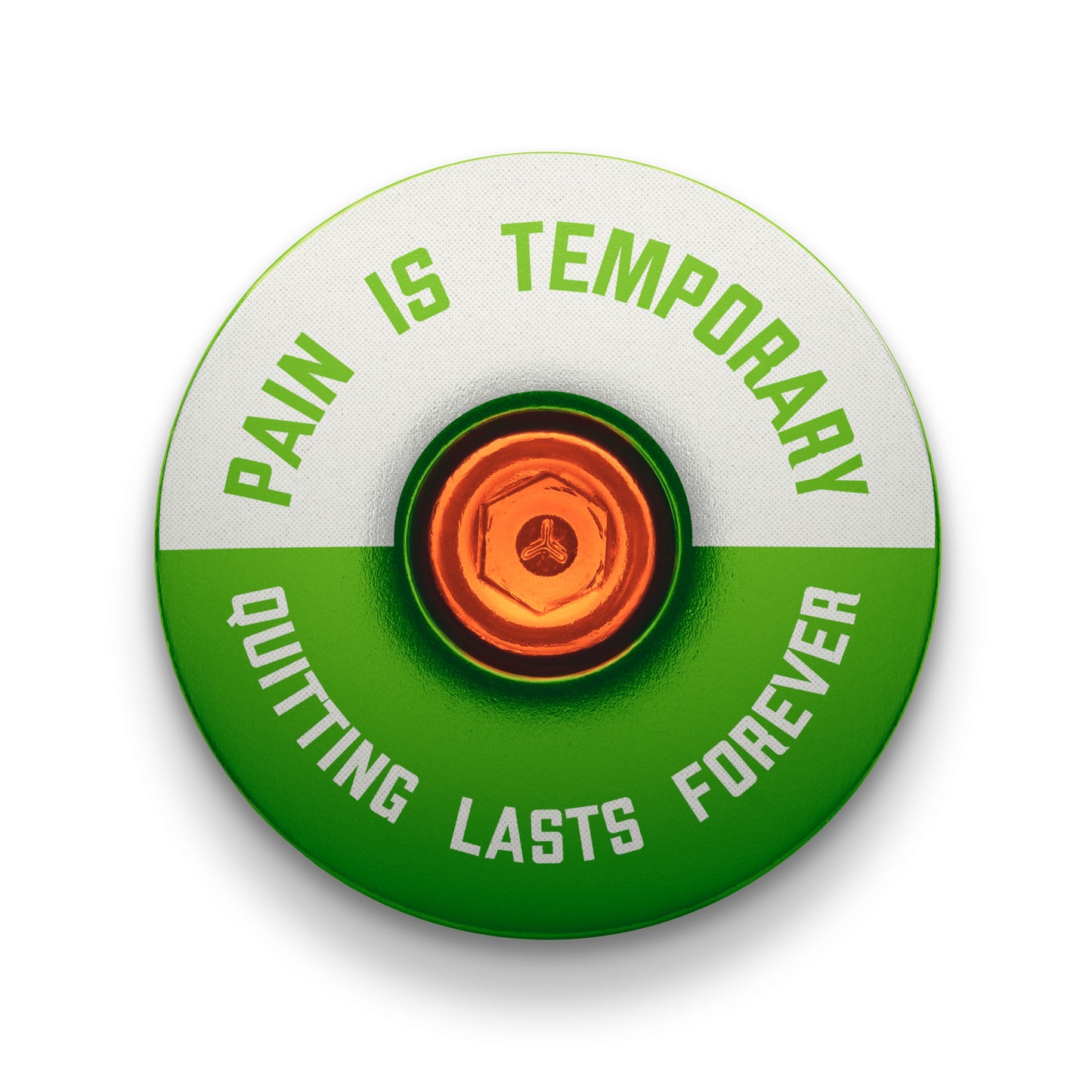 Pain is Temporary - Quitting Lasts Forever Bicycle Headset Cap