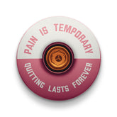 Pain is Temporary - Quitting Lasts Forever Bicycle Headset Cap