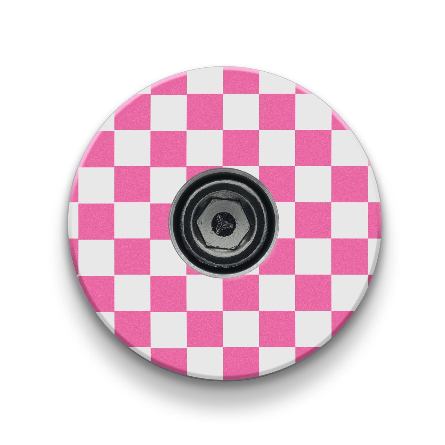 Checkerboard Pattern Custom Bicycle Headset Cap