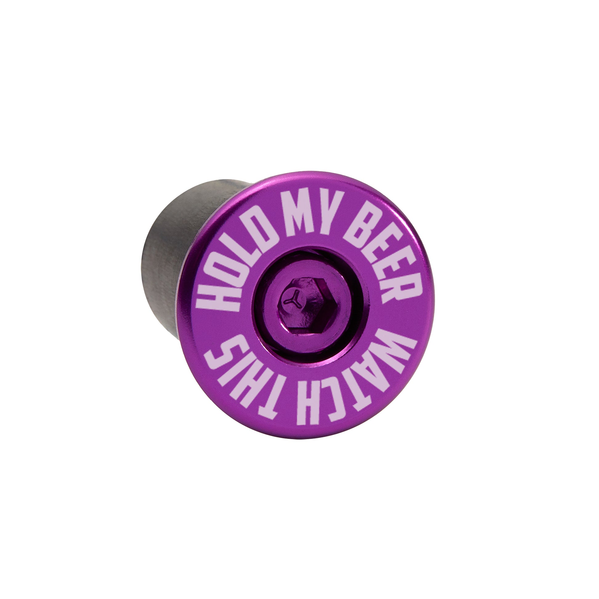 Purple bicycle bar end plugs ensuring reliable cycling performance