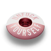bicycle stem cap for 1 1/8-inch steerer tube built with strong 6061 aluminum in a striking style